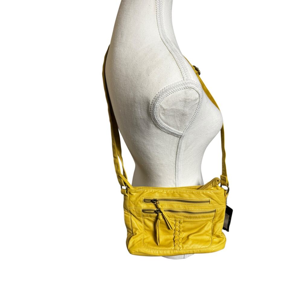 Bueno Collection Bright Yellow Crossbody Purse NWT
